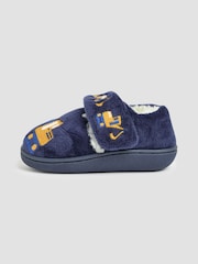 JoJo Maman Bébé Navy Construction Slipper Shoes - Image 4 of 4