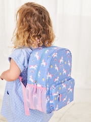 JoJo Maman Bébé Blue/Pink Medium Backpack - Image 1 of 7
