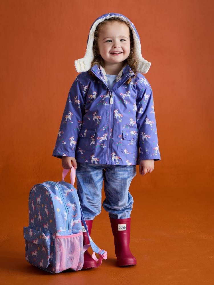 JoJo Maman Bébé Blue/Pink Medium Backpack - Image 1 of 7 JoJo Maman Bébé Blue/Pink Medium Backpack - Image 1 of 7