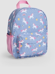 JoJo Maman Bébé Blue/Pink Medium Backpack - Image 4 of 7