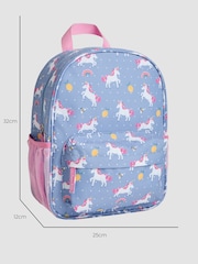 JoJo Maman Bébé Blue/Pink Medium Backpack - Image 5 of 7