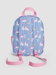 JoJo Maman Bébé Blue/Pink Medium Backpack - Image 6 of 7