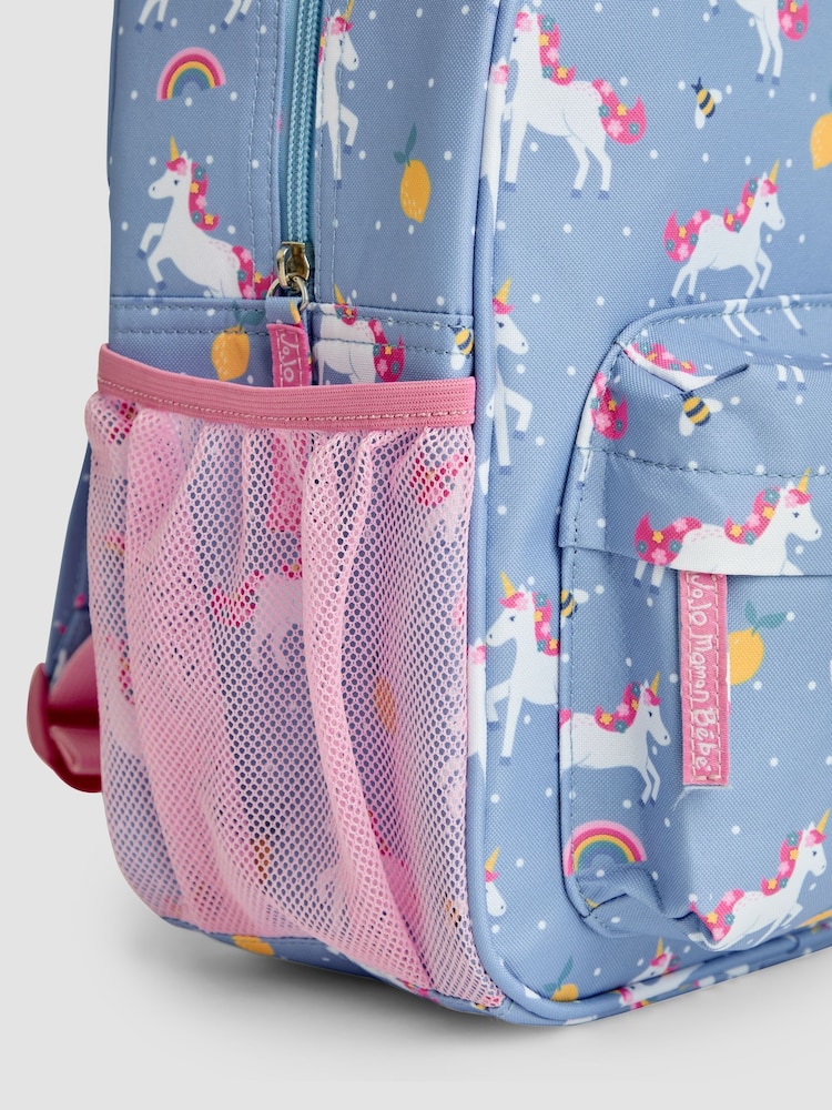 JoJo Maman Bébé Blue/Pink Medium Backpack - Image 7 of 7