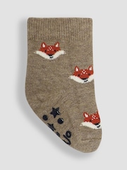 JoJo Maman Bébé Navy Fox Socks 3 Pack - Image 3 of 5