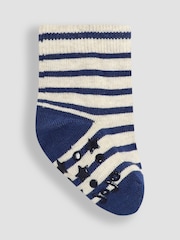 JoJo Maman Bébé Navy Fox Socks 3 Pack - Image 5 of 5