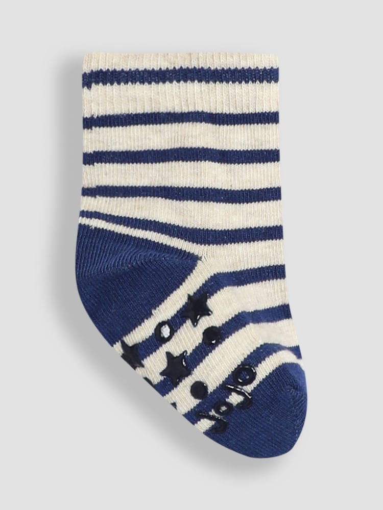 JoJo Maman Bébé Navy Fox Socks 3 Pack - Image 5 of 5