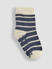 JoJo Maman Bébé Navy Socks 3 Pack - Image 2 of 4
