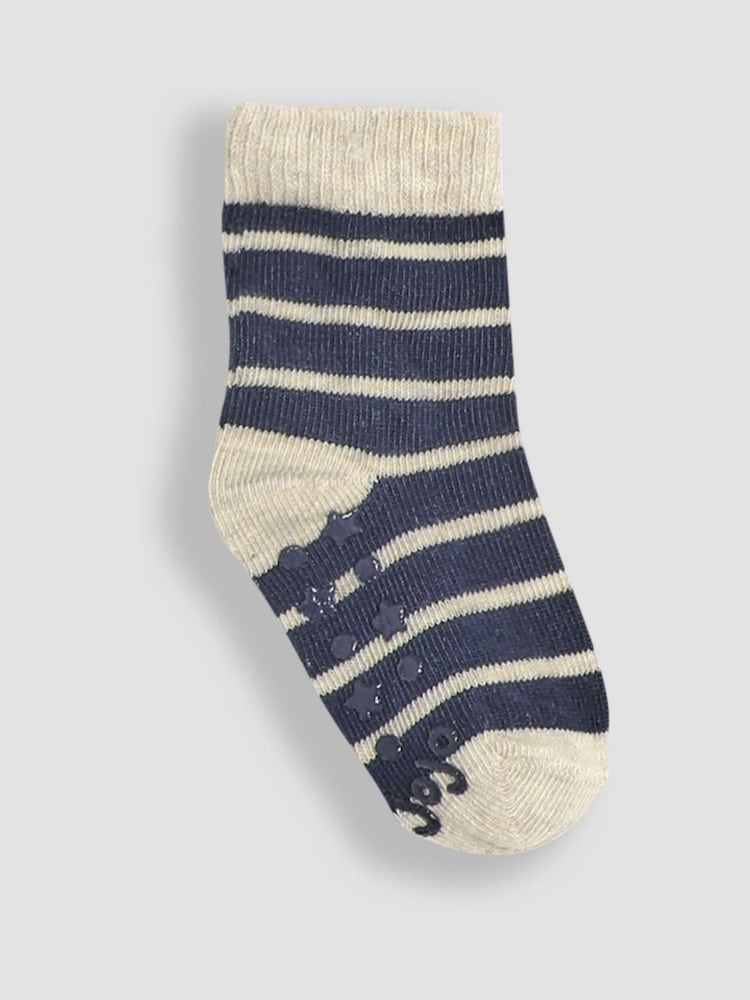 JoJo Maman Bébé Navy Socks 3 Pack - Image 2 of 4