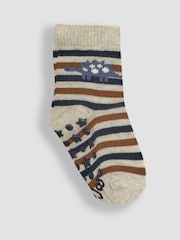 JoJo Maman Bébé Navy Socks 3 Pack - Image 4 of 4