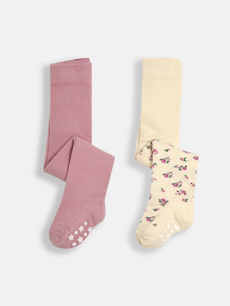 Pastelno roza - Komplet 2 hlačnih nogavic z visoko bombažem JoJo Maman Bébé - Slika 1 iz 9 Pastelno roza - Komplet 2 hlačnih nogavic z visoko bombažem JoJo Maman Bébé - Slika 1 iz 9