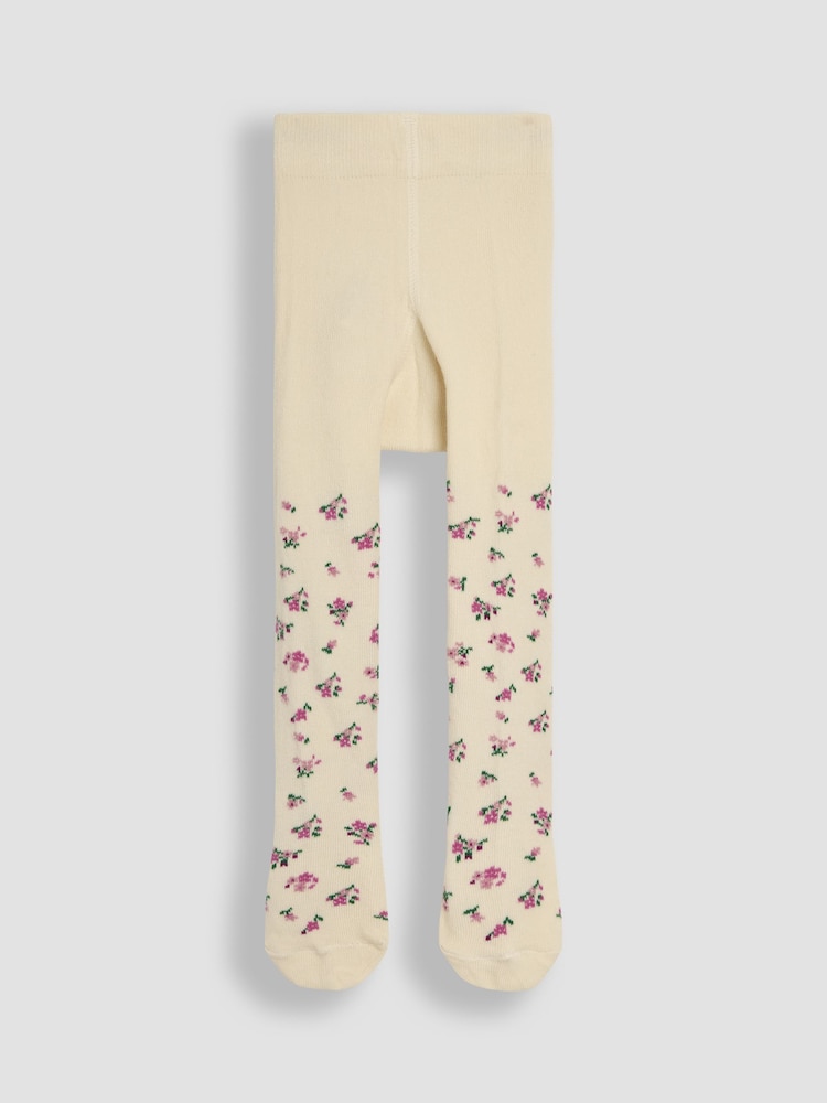 JoJo Maman Bébé Pastel Pink 2-Pack Cotton Rich Tights - Image 7 of 9
