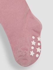 JoJo Maman Bébé Pastel Pink 2-Pack Cotton Rich Tights - Image 8 of 9