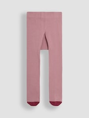 JoJo Maman Bébé Red Cotton Rich Cherry Tights 2 Pack - Image 3 of 4
