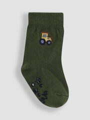JoJo Maman Bébé Natural Tractor Socks 3 Pack - Image 2 of 4
