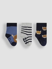 JoJo Maman Bébé 3-Pack Farmyard Socks - Bild 2 von 5