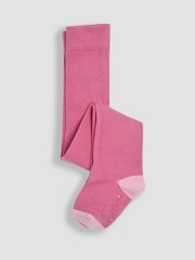 JoJo Maman Bébé Pink Cotton Rich Unicorn Tights 2 Pack - Image 4 of 4