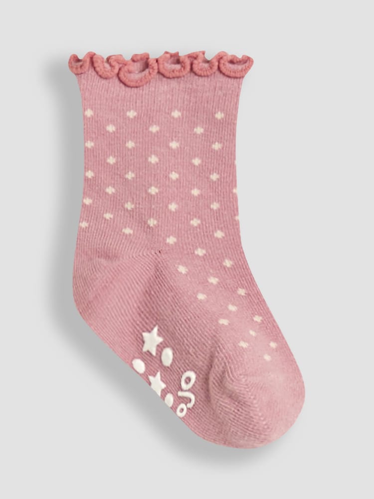 JoJo Maman Bébé Duck Egg Floral Socks 3 Pack - Image 4 of 4