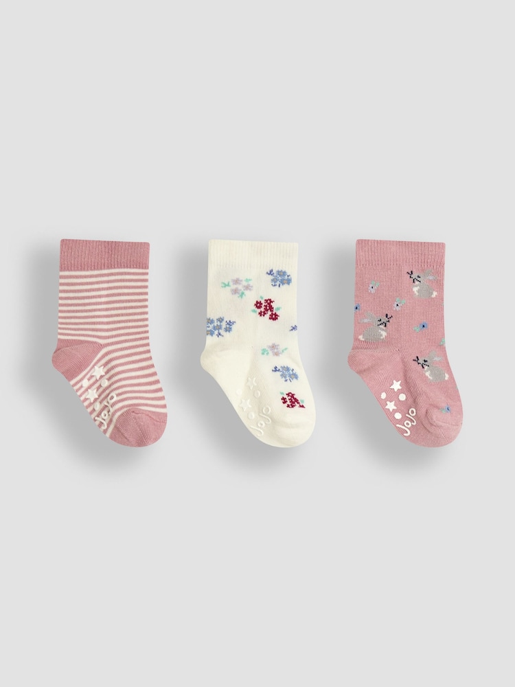 JoJo Maman Bébé Nature Socks 3 Pack - Slika 1 iz 4