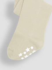 JoJo Maman Bébé Cream Cotton Rich Extra Thick Tights - Image 3 of 3