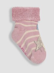 JoJo Maman Bébé Pink 2-Pack Baby Socks - Image 3 of 4