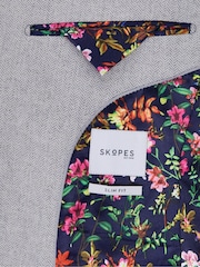 Skopes Grey Dark Jude Tweed Tailored Fit Suit Jacket - Image 3 of 3