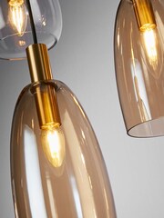 Searchlight Black Dakota 8 Light MultiDrop Pendant Ceiling Light - Image 4 of 4