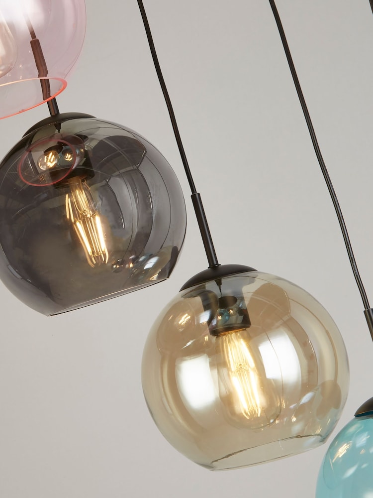 Searchlight Black Festival 8 Light Pendant Ceiling Light - Image 4 of 4