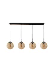 Searchlight Black Terra 4 Light Bar Ceiling Light - Image 3 of 4
