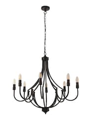 Searchlight Black Othello 8 Light Pendant Ceiling Light - Image 3 of 4