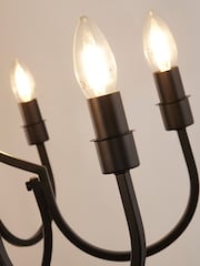 Searchlight Black Othello 8 Light Pendant Ceiling Light - Image 4 of 4