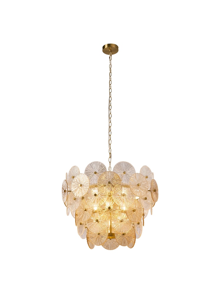 Searchlight Bronze Kaleidoscope 9 Light Pendant Ceiling Light - Image 2 of 4
