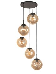 Searchlight Black Terra 5 Light Multi Drop Ceiling Light - Image 3 of 4