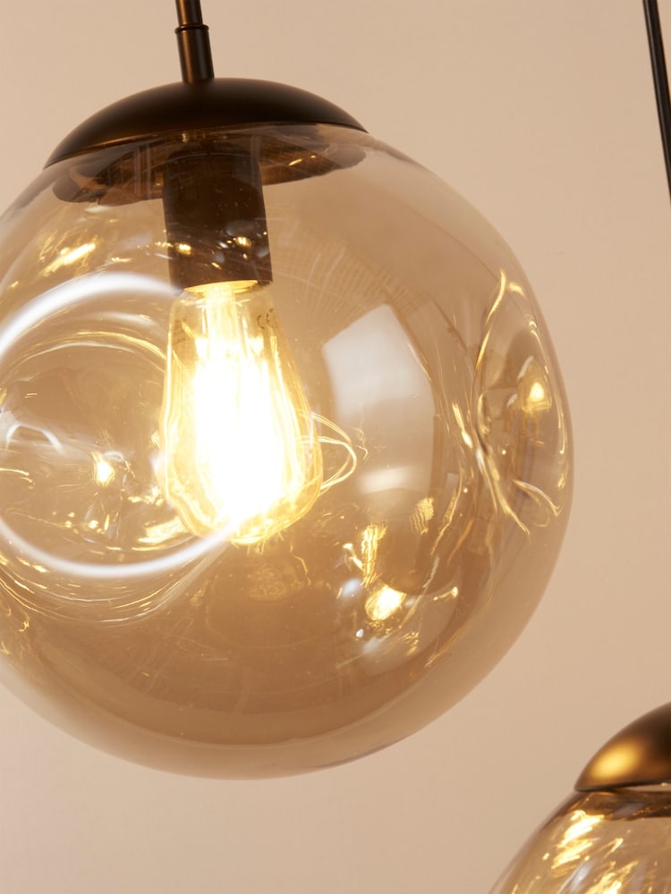 Searchlight Black Terra 5 Light Multi Drop Ceiling Light - Image 4 of 4