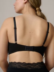 Black/White/Pastel Rose Nude Pad Non Wire DD+ Cotton Blend Ultimate Comfort Bras 3 Pack - Image 4 of 12