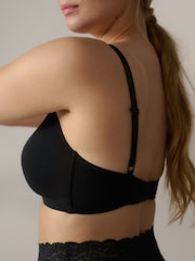 Black/White/Pastel Rose Nude Pad Non Wire DD+ Cotton Blend Ultimate Comfort Bras 3 Pack - Image 6 of 12