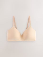 Black/White/Pastel Rose Nude Pad Non Wire DD+ Cotton Blend Ultimate Comfort Bras 3 Pack - Image 9 of 12