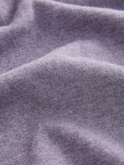 Neutral/Light Purple Regular Fit Knitted Long Sleeve Polo Shirts 2 Pack - Image 10 of 11