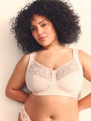 Light Pink F-K Ultimate Comfort Cup Padded Strap Non Pad Non Wired Bra with Side Support - Image 6 of 8