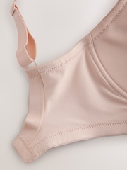 Light Pink F-K Ultimate Comfort Cup Padded Strap Non Pad Non Wired Bra with Side Support - Image 9 of 10