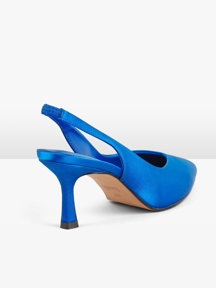 Hush Blue Joella Heeled Leather Shoes - Image 2 of 4