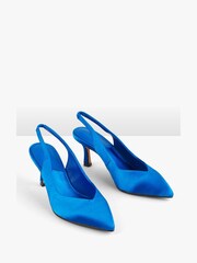 Hush Blue Joella Heeled Leather Shoes - Image 3 of 4