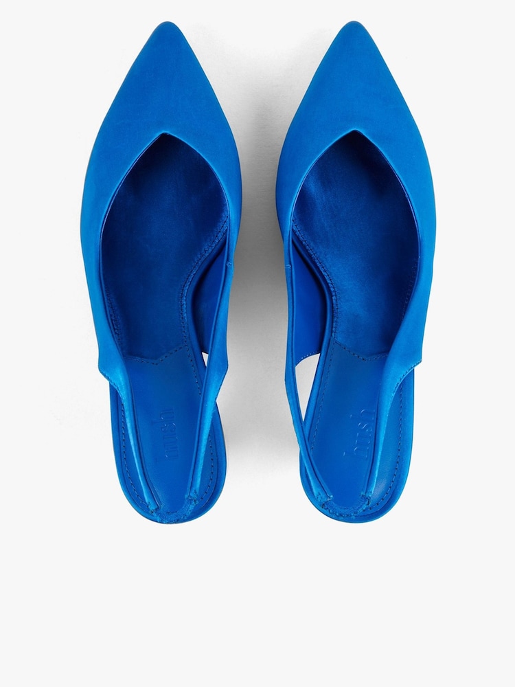Hush Blue Joella Heeled Leather Shoes - Image 4 of 4