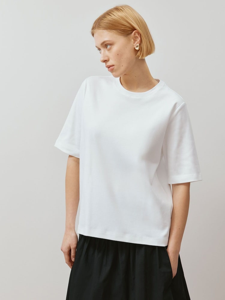 Albaray Boxy White T-Shirt - Image 1 of 5 Albaray Boxy White T-Shirt - Image 1 of 5