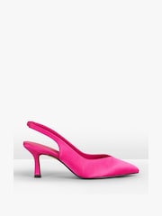 Hush Pink Joella Heeled Leather Shoes - Image 3 of 6