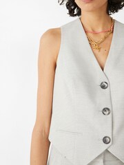 Hush White Asher Tailored Waistcoat - Image 3 of 4
