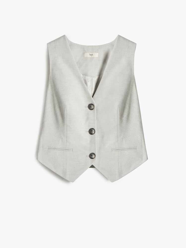 Hush White Asher Tailored Waistcoat - Image 4 of 4