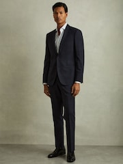 Reiss Black Mead Brogue Leather Brogue Detail Lace-Up Shoes - Image 2 of 5