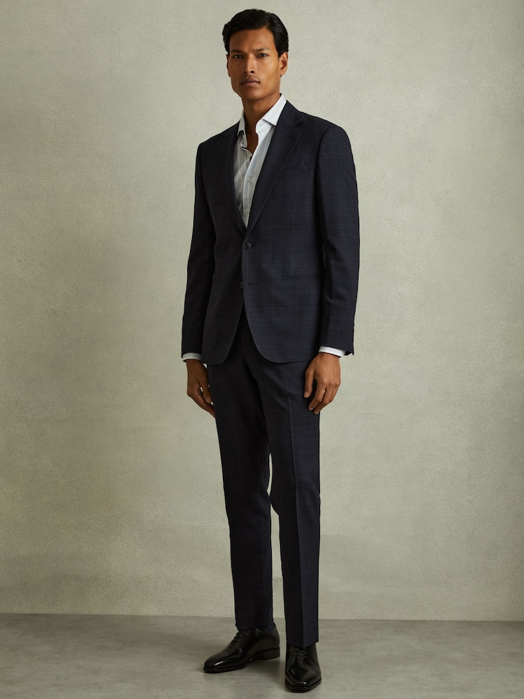 Reiss Black Mead Brogue Leather Brogue Detail Lace-Up Shoes - Image 2 of 5