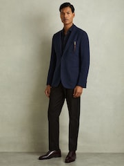 Reiss Oxblood Mead Brogue Leather Brogue Detail Lace-Up Shoes - Image 2 of 5