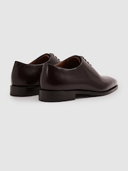 Reiss Oxblood Mead Brogue Leather Brogue Detail Lace-Up Shoes - Image 3 of 5